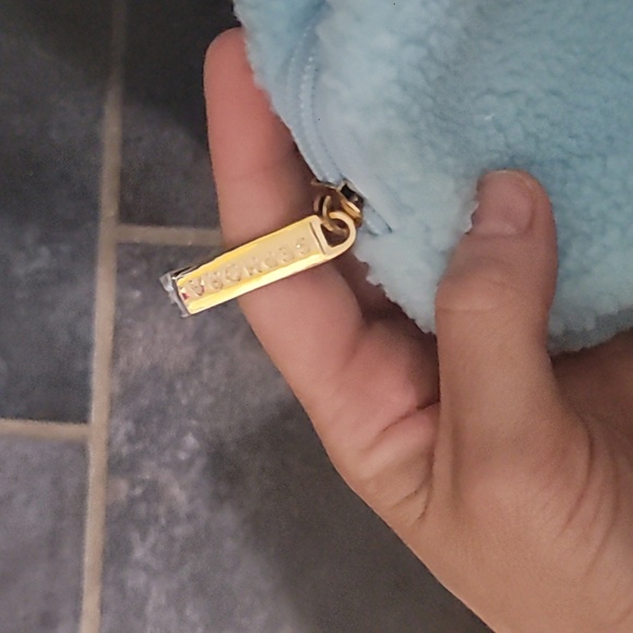 NWOT Sephora Blue Fleece Pouch Or Cosmetic Bag - Picture 2 of 3